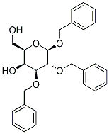 Benzyl 2,3-di-O-benzyl-β-D-galactopyranoside 结构式