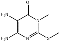 5,6-二氨基-3-甲基-2-(甲硫基)嘧啶-4(3H) - 酮 结构式