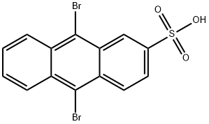 9,10-DIBROMOANTHRACENE-2-SULFONIC ACID 结构式