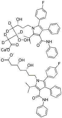 O-HYDROXY ATORVASTATIN LACTONE-D5 结构式