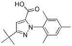 3-TERT-BUTYL-1-(2,4,6-TRIMETHYLPHENYL)-1HPYRAZOLE-5-CARBOXULIC ACID 结构式