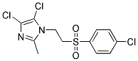 4,5-DICHLORO-1-{2-[(4-CHLOROPHENYL)SULPHONYL]ETHYL}-2-METHYL-1H-IMIDAZOLE 结构式
