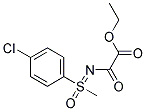 ETHYL 2-{[1-(4-CHLOROPHENYL)-1-METHYL-1-OXO-LAMBDA~6~-SULPHANYLIDENE]AMINO}-2-OXOACETATE 结构式