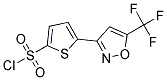 5-[5-(TRIFLUOROMETHYL)ISOXAZOL-3-YL]THIOPHENE-2-SULPHONYL CHLORID 结构式