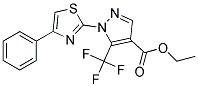 ETHYL 1-(4-PHENYLTHIAZOL-2-YL)-5-(TRIFLUOROMETHYL)-1H-PYRAZOLE-4-CARBOXYLAT 结构式