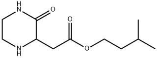 ISOPENTYL 2-(3-OXO-2-PIPERAZINYL)ACETATE 结构式