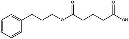 5-OXO-5-(3-PHENYLPROPOXY)PENTANOIC ACID 结构式