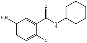 5-氨基-2-氯-N-环己基苯甲酰胺 结构式