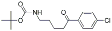 5-(N-BOC-氨基)-4`- 氯苯戊酮 结构式