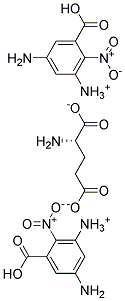 L-谷氨酸-5-(3-羧基-4-硝基苯胺)铵盐 结构式