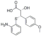 (2S,3S)-(+)-3-(2-AMINOPHENYLTHIO)-2-HYDROXY-3-(4-METHOXYPHENYL)PROPIONIC ACID  结构式