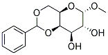 Methyl 4,6-O-benzylidene-alpha-D-galactopyranoside 结构式