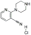 2-Piperazin-1-yl-nicotinonitrile hydrochloride 结构式