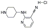 2-(Piperidin-4-ylamino)nicotinonitrile hydrochloride 结构式