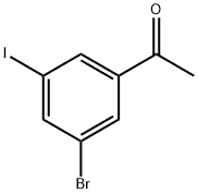 3-碘-5-溴苯乙酮 结构式