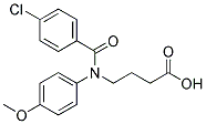 N-(4-Chlorobenzoyl)-gamma-(4-anisidino)butyric acid 结构式