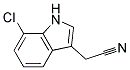 2-(7-氯-1H-吲哚-3-基)乙腈 结构式