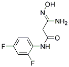 N1-(2,4-DIFLUOROPHENYL)-3-AMINO-3-HYDROXYIMINOPROPANAMIDE 结构式