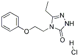 5-Ethyl-4-(2-Phenoxyethyl)-2h-1,2,4-Triazol-3(4h)-One Hydrochloride 结构式