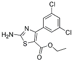 Ethyl 2-Amino-4-(3,5-Dichlorophenyl)-5-Thiazole-Carboxylate 结构式