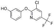3-{[3-Chloro-5-(trifluoromethyl)pyridin-2-yl]oxy}phenol 结构式