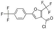 5-[4-(Trifluoromethyl)phenyl]-2-(trifluoromethyl)furan-3-carbonyl chloride 结构式