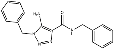 5-氨基-N,1-二苄基-1H-1,2,3-三唑-4-甲酰胺 结构式