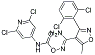3-(2,6-dichlorophenyl)-N'-({[(2,6-dichloropyridin-4-yl)amino]carbonyl}oxy)-5-methylisoxazole-4-carboximidamide 结构式