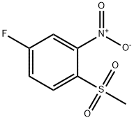 2-甲砜基-5-氟硝基苯 结构式