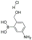 (5-Amino-2-hydroxymethylphenyl)boronic acid hydrochloride 结构式