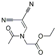Ethyl [acetyl(2,2-dicyanovinyl)amino]acetate 结构式