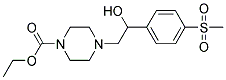 Ethyl 4-{2-hydroxy-2-[4-(methylsulphonyl)phenyl]ethyl}piperazine-1-carboxylate 结构式