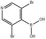 3,5-二溴吡啶-4-硼酸 结构式