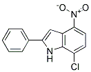 7-Chloro-2-phenyl-4-nitroindole 结构式