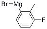 3-Fluoro-2-methylphenylmagnesium bromide 0.5M in THF 结构式