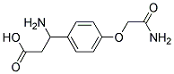 3-Amino-3-[4-(2-amino-2-oxoethoxy)phenyl]propanoic acid 结构式