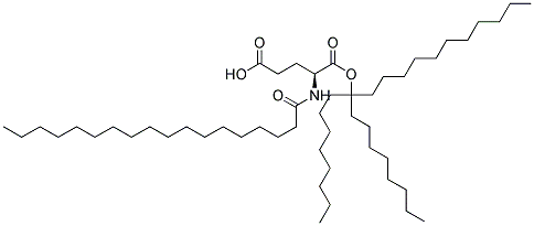 二辛基十二醇硬脂酰谷氨酸酯 结构式
