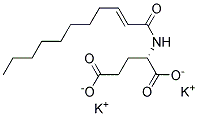 十一碳烯酰谷氨酸二钾 结构式