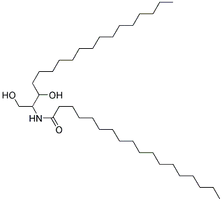 N-硬脂酰-二氢神经鞘氨醇 结构式