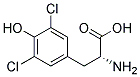 3,5-Dichloro-D-tyrosine 结构式