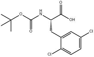 Boc-2,5-Dichloro-L-Phenylalanine 结构式