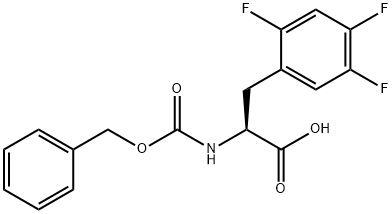 CBZ-2,4,5-TRIFLUORO-L-PHENYLALANINE 结构式
