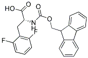 Fmoc-2,6-Difluoro-D-Phenylalanine 结构式