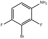 2,4-二氟-3-溴苯胺 结构式