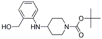 4-(2-羟甲基苯胺-1-BOC-哌啶 结构式