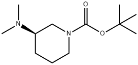 R-N-BOC-3-二甲基氨基哌啶 结构式