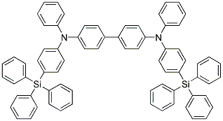 N,N'-Diphenyl-N,N'-bis(4-triphenylsilyl-phenyl)benzidine 结构式