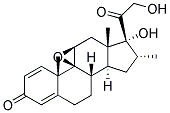 9B,11B-EPOXY-17,21-DIHYDROXY-16A-METHYLPREGNA-1,4-DIENE-3,20-DIONE 结构式