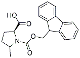 Fmoc-(2S,5RS)-5-methylpyrrolidine-2-carboxylic acid
 结构式
