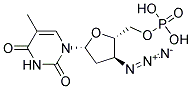 3'-AZIDO 3'-DEOXYTHYMIDINE 5'-MONOPHOSPHATE 结构式